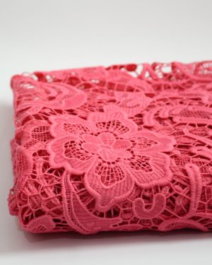 watermelon floral guipure dress lace fabric