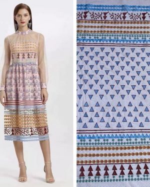 Mesh Embroidery Haute Designer Lace Dress Fabric