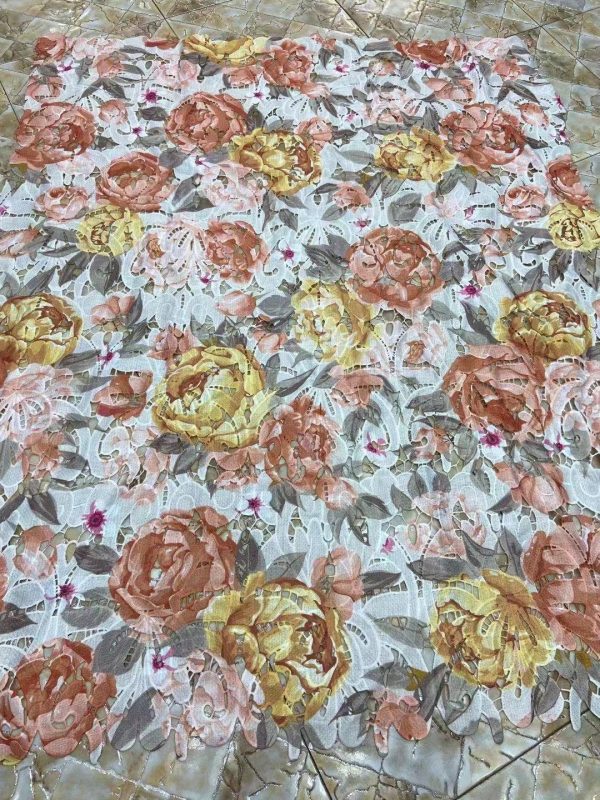Printing Water Soluble Embroidery Fabric