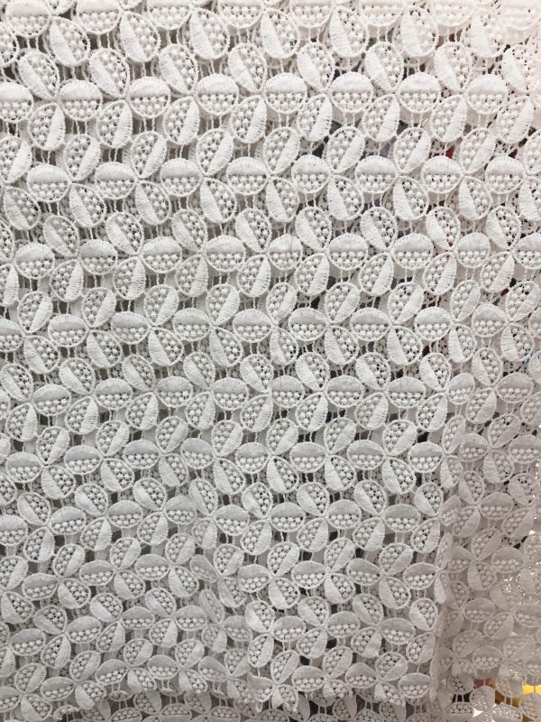 Chemical lace Water soluble embroidery Fabric