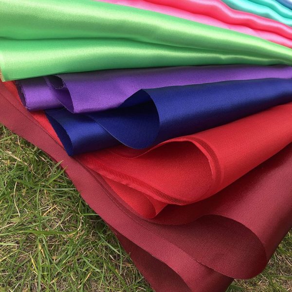 Quality Satin Silk Crepe Fabric Stretch Polyester Fabric