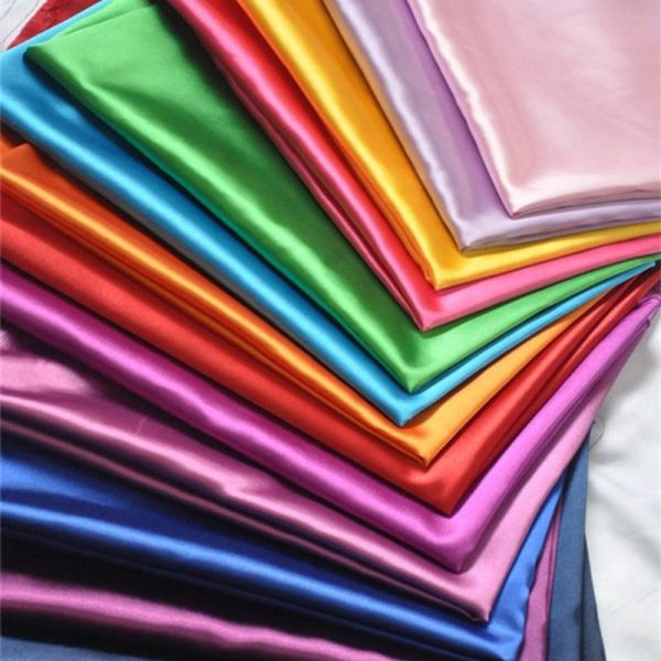 High Quality Satin Silk Crepe Fabric Stretch Polyester Fabric