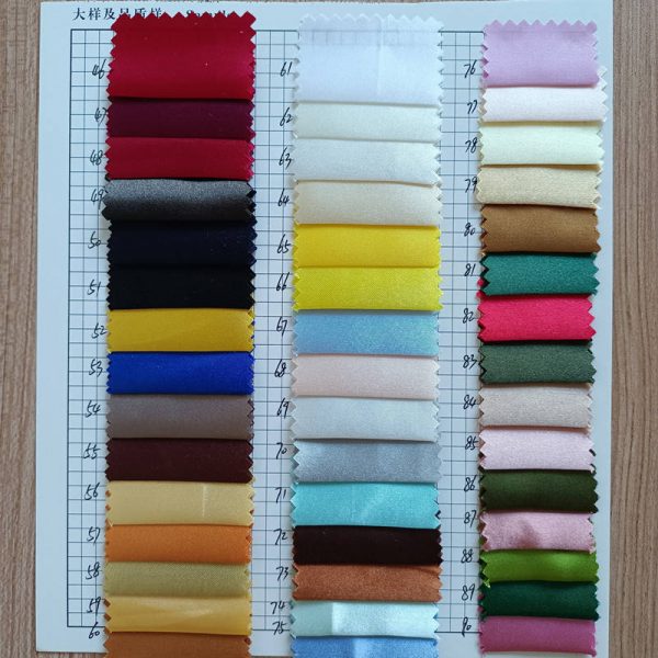 High Quality Satin Silk Crepe Fabric Stretch Polyester Fabric