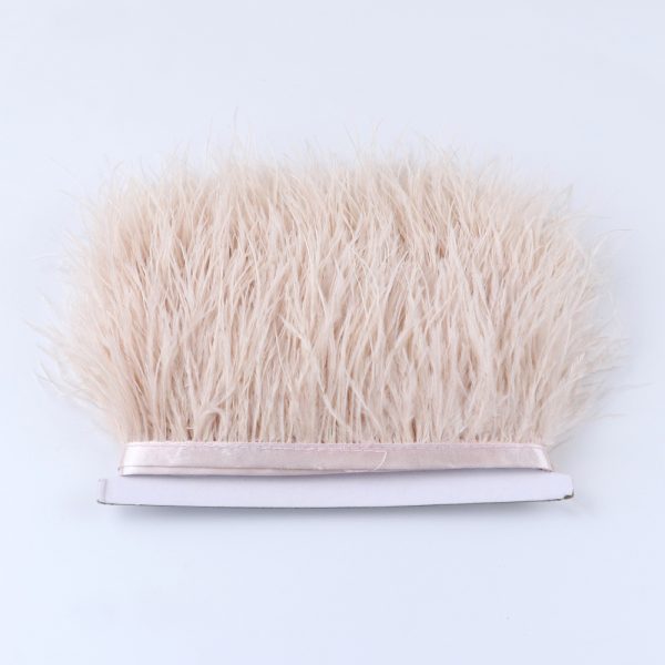 lotus root Natural Ostrich Feathers Trim