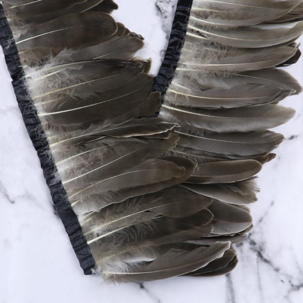 Natural Goose Feather Trim Fringe