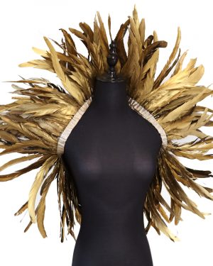 10-12" Gold/Silver Rooster Tail Feathers Trims Fringe