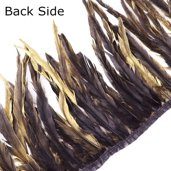 10-12" Gold/Silver Rooster Tail Feathers Trims Fringe