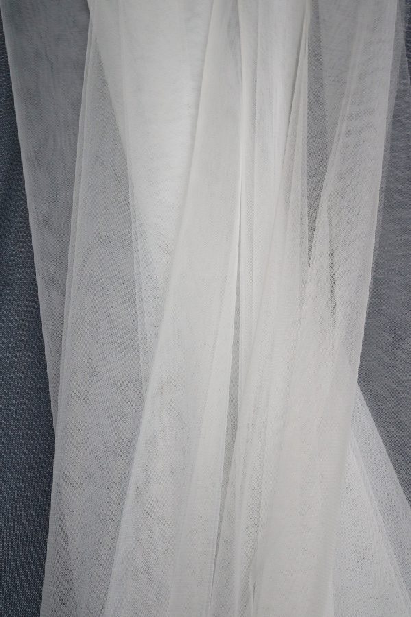 Soft Ivory Bridal Couture Tulle Veiling Mesh Tulle Fabric 3m Wide