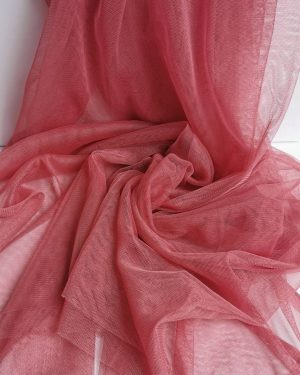 59"(150cm)wide Soft Dusty Rose Pink Tulle Mesh Fabric